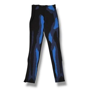 Maniere De Voir Black and Blue Leggings